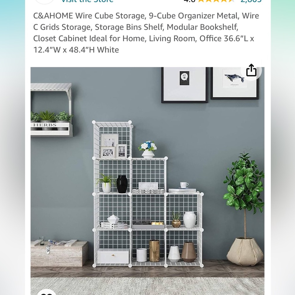 Cube organizer